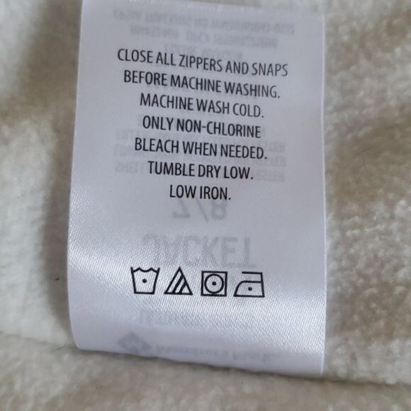 WINTER Parka Jacket Coat Size 7/8 Maroon Red Rose Member's Mark Ultimate Girl's - Picture 10 of 12